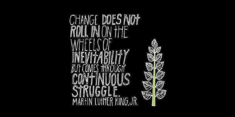 MLK Quote on Change